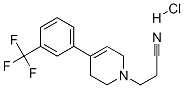 4-(3-Trifluoromethylphenyl)-1-(2-cyanoethyl)-1,2,3,6-tetrahydropyridin e hcl Struktur