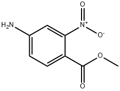 Benzoic acid, 4-amino-2-nitro-, methyl ester (9CI) Struktur