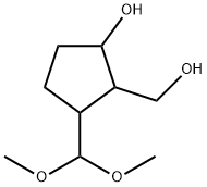 Cyclopentanemethanol, 2-(dimethoxymethyl)-5-hydroxy- (9CI) Struktur