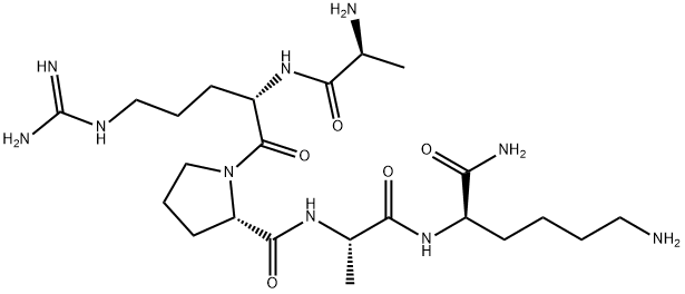 ALA-ARG-PRO-ALA-D-LYS-AMIDE TRIFLUOROACETATE SALT Struktur