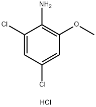 2,4-dichloro-6-methoxyanilinium chloride Struktur