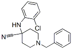 1-benzyl-4-[(2-chlorophenyl)amino]piperidine-4-carbonitrile Struktur