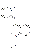 1-ethyl-4-[(1-ethyl-2(1H)-pyridylidene)methyl]quinolinium iodide Struktur