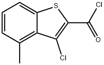 3-chloro-4-methyl-1-benzothiophene-2-carbonyl chloride Struktur