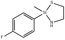 1-Thia-3-aza-2-silacyclopentane, 2-(p-fluorophenyl)-2-methyl- Struktur