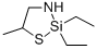 1-Thia-3-aza-2-silacyclopentane, 2,2-diethyl-5-methyl- Struktur