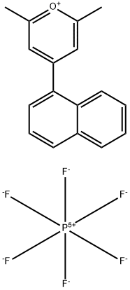 2,6-dimethyl-4-(1-naphthyl)pyrylium hexafluorophosphate Struktur