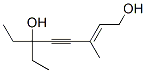 6-ethyl-3-methyloct-2-en-4-yne-1,6-diol Struktur