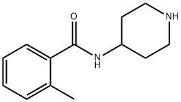 2-methyl-N-piperidin-4-ylbenzamide Struktur