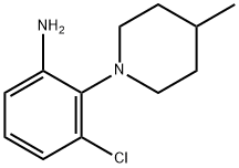 3-CHLORO-2-(4-METHYL-PIPERIDIN-1-YL)-PHENYLAMINE Struktur