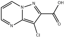 3-chloropyrazolo[1,5-a]pyrimidine-2-carboxylic acid(SALTDATA: FREE) Struktur