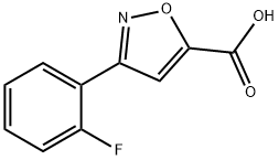 3-(2-fluorophenyl)isoxazole-5-carboxylic acid(SALTDATA: FREE) Struktur