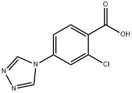 2-chloro-4-(4H-1,2,4-triazol-4-yl)benzoic acid(SALTDATA: FREE) Struktur