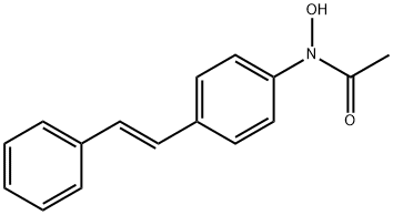 N-ACETYL-N-HYDROXY-TRANS-4-AMINOSTILBENE Struktur