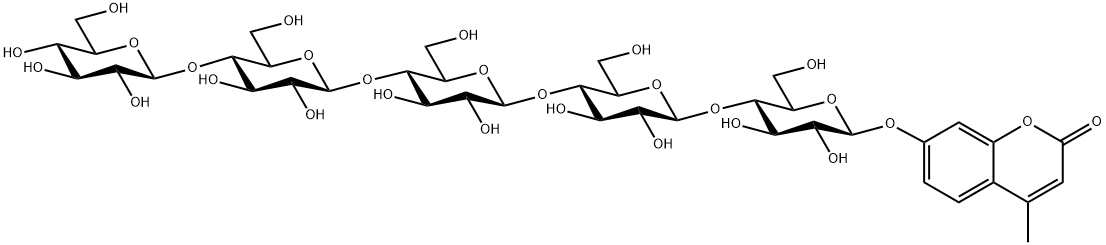 4-METHYLUMBELLIFERYL-§-D-CELLOPENTOSIDE Struktur