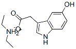 diethylammonium 5-hydroxy-1H-indole-3-acetate Struktur