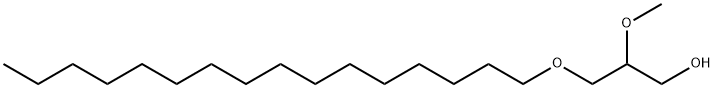 1-O-Hexadecyl-2-O-methyl-rac-glycerol Struktur