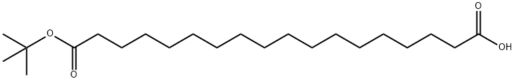 Octadecanedioic acid mono-tert-butyl ester Struktur