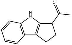 Ethanone, 1-(1,2,3,4-tetrahydrocyclopent[b]indol-3-yl)- (9CI) Struktur