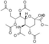 4,7,8,9-TETRA-O-ACETYL-N-ACETYLNEURAMINIC ACID METHYL ESTER Struktur