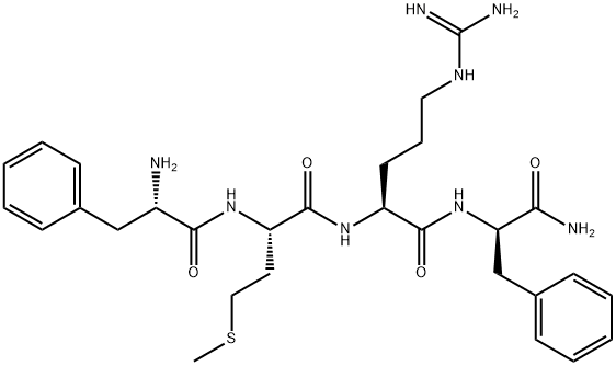 H-PHE-MET-ARG-D-PHE-NH2 Struktur