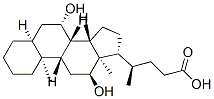 (4R)-4-[(5S,7S,8S,9S,10S,12S,13R,14S,17R)-7,12-dihydroxy-10,13-dimethyl-2,3,4,5,6,7,8,9,11,12,14,15,16,17-tetradecahydro-1H-cyclopenta[a]phenanthren-17-yl]pentanoic acid Struktur