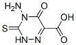 1,2,4-Triazine-6-carboxylicacid,4-amino-2,3,4,5-tetrahydro-5-oxo-3-thioxo- Struktur