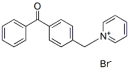 1-[(4-benzoylphenyl)methyl]pyridinium bromide Struktur