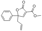 2,5-DIHYDRO-2-OXO-5-PHENYL-5-(2-PROPENYL)-3-FURANCARBOXYLIC ACID, METHYL ESTER Struktur