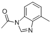 1H-Benzimidazole,1-acetyl-4-methyl-(9CI) Struktur