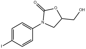 5-HYDROXYMETHYL-3-(4-IODOPHENYL)-2-OXAZOLIDINONE Struktur