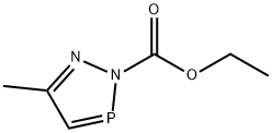 2H-1,2,3-Diazaphosphole-2-carboxylic  acid,  5-methyl-,  ethyl  ester Struktur