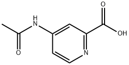 2-Pyridinecarboxylic  acid,4-(acetylamino)- Struktur