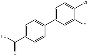 4-(2-Chloro-5-fluorophenyl)benzoic acid Struktur