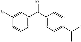 3-BROMO-4'-ISO-PROPYLBENZOPHENONE Struktur