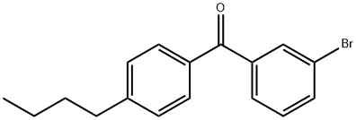 3-BROMO-4'-N-BUTYLBENZOPHENONE Struktur