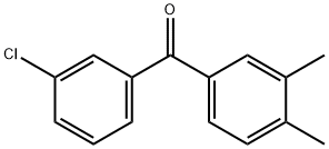 3-CHLORO-3',4'-DIMETHYLBENZOPHENONE Struktur