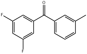 3,5-DIFLUORO-3'-METHYLBENZOPHENONE Struktur