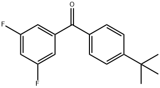 4-TERT-BUTYL-3',5'-DIFLUOROBENZOPHENONE Struktur