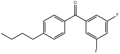 4-N-BUTYL-3',5'-DIFLUOROBENZOPHENONE|(4-丁基苯基)(3,5-二氟苯基)甲酮