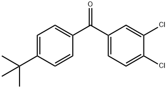 4-TERT-BUTYL-3',4'-DICHLOROBENZOPHENONE Struktur