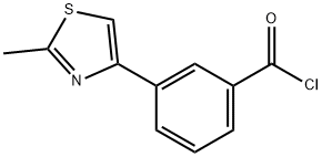 3-(2-METHYL THIAZOL-4-YL)-BENZOYL CHLORIDE Struktur