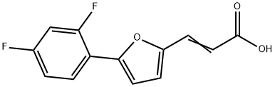 3-[5-(2,4-DIFLUOROPHENYL)-2-FURYL]ACRYLIC ACID Structure