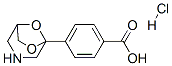 4-(7,8-dioxa-3-azabicyclo[3.2.1]oct-1-yl)benzoic acid hydrochloride Struktur