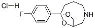 1-(4-fluorophenyl)-9,10-dioxa-5-azabicyclo[5.2.1]decane hydrochloride Struktur