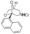 5-(1-Naphthalenyl)-6,8-dioxa-3-azabicyclo(3.2.1)octane hydrochloride Struktur