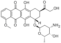 9-deoxydoxorubicin Struktur