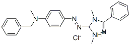 5-[[4-[benzylmethylamino]phenyl]azo]-1,4-dimethyl-3-phenyl-1H-1,2,4-triazolium chloride Struktur