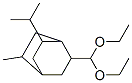 2-(diethoxymethyl)-5-methyl-7-(1-methylethyl)bicyclo[2.2.2]octane Struktur