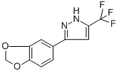 3-(1,3-BENZODIOXOL-5-YL)-5-(TRIFLUOROMETHYL)-1H-PYRAZOLE Struktur